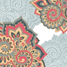 Vector frame pattern of the indian floral ornament