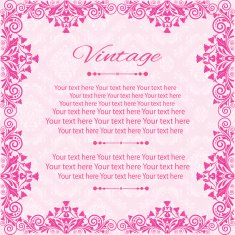 vintage background vector4