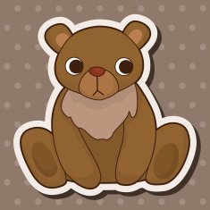 animal bear cartoon theme elements N22