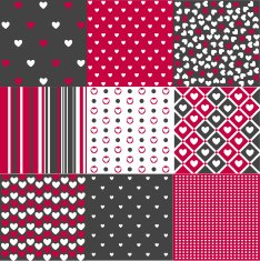 Seamless patterns Valentine's Day N8