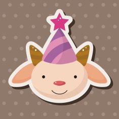 animal goat cartoon theme elements N7