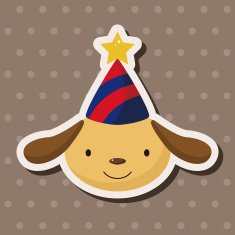 animal dog cartoon theme elements N41