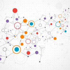 Network color technology communication background N4