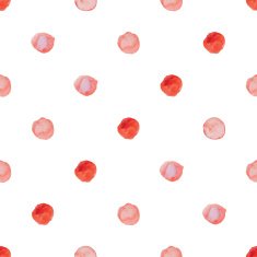 Watercolour polka dot seamless pattern N24