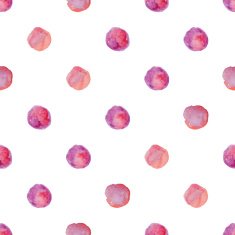 Watercolour polka dot seamless pattern N28
