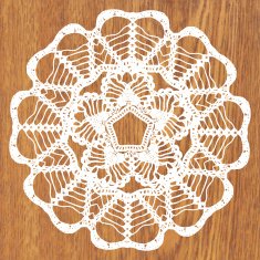 White crochet doily N8