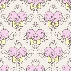 Wedding collection Seamless background Vector illustration
