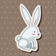 animal rabbit cartoon theme elements N45