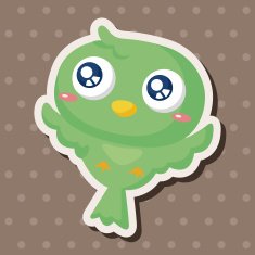 bird cartoon theme elements N43
