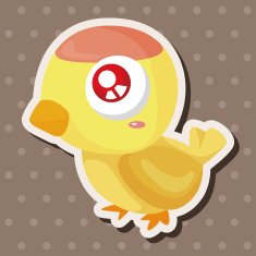 bird cartoon theme elements N46