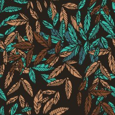 Seamless floral drammatic pattern N2