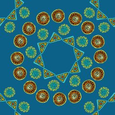 colorful mosaic mandala N2