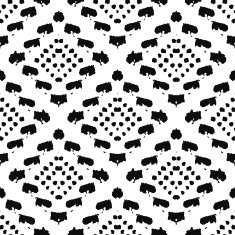 Hand drawn painted seamless pattern Vector illustration N72