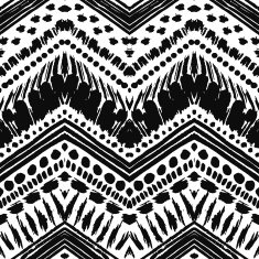 Hand drawn painted seamless pattern Vector illustration N74