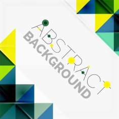 Abstract geometric background Modern overlapping triangles N645