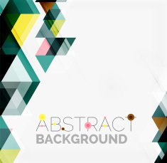 Abstract geometric background Modern overlapping triangles N656