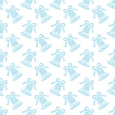 Seamless pattern with jingle bells N2