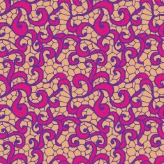 Lace seamless pattern with flowers N244