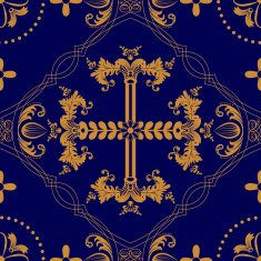 Classic orthodox seamless pattern N4