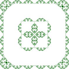 ornamental vector frame with Center