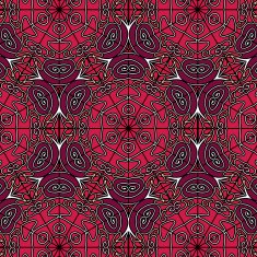 Lace floral ethnic ornament seamless pattern N22