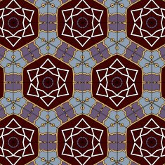 Lace floral ethnic ornament seamless pattern N26