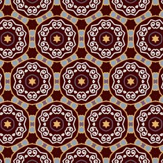 Lace floral ethnic ornament seamless pattern N27
