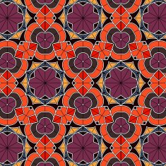 Lace floral ethnic ornament seamless pattern N30