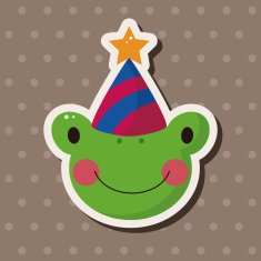 animal frog cartoon theme elements N17