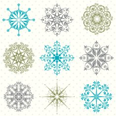 snowflakes set N5