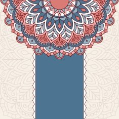 Floral oriental pattern N34