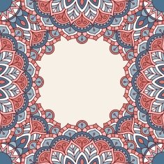 Floral oriental pattern N36