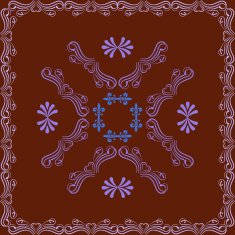 ornamental vector frame N7
