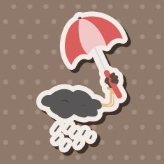 weather rainy day theme elements N23