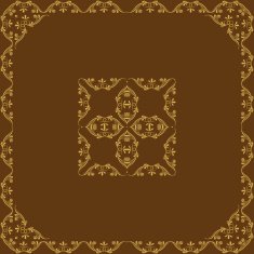 ornamental vector frame with Center N3