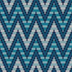 Traditional Fair Isle Pattern Seamless Knitting Ornament N21
