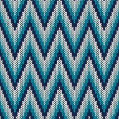 Traditional Fair Isle Pattern Seamless Knitting Ornament N22