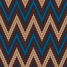 Traditional Fair Isle Pattern Seamless Knitting Ornament N23