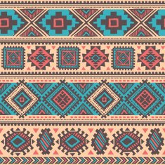 Tribal Mexican vintage ethnic seamless pattern N57