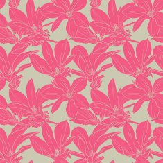 pink flowers seamless pattern N3