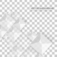 Vector Abstract geometric shape from gray cubes N74