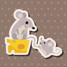 animal mouse cartoon theme elements N29