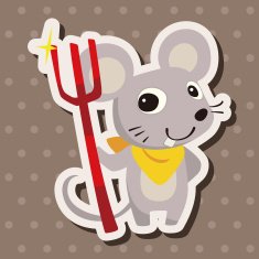 animal mouse cartoon theme elements N30