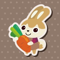 animal rabbit cartoon theme elements N50