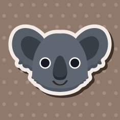 animal koala cartoon theme elements N11