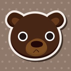 animal bear cartoon theme elements N25