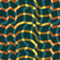 Seamless colorful background made of abstract orange lines