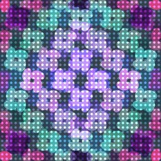 Seamless abstract colorful background made of simple flowers
