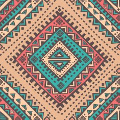 Tribal Mexican vintage ethnic seamless pattern N58