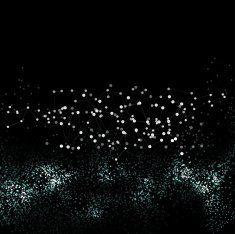 Molecule structure black background for communication science vector illustration